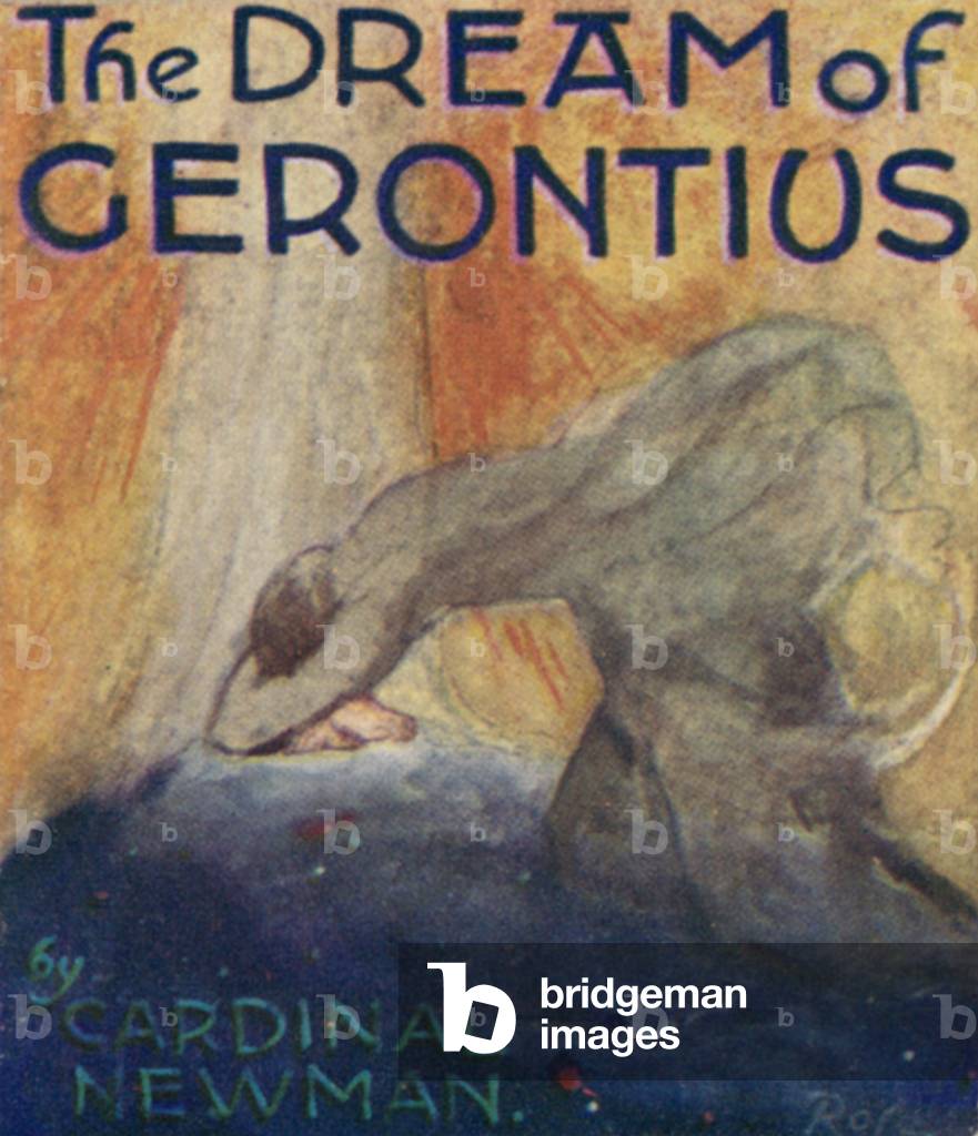 Illustration for The Dream Of Gerontius by Cardinal Newman (colour litho)