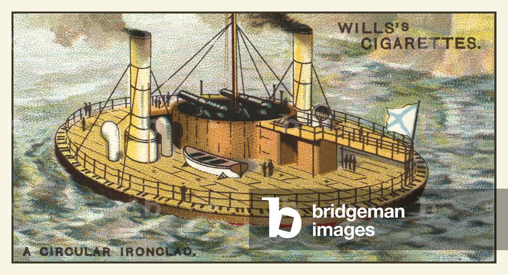 A Circular Ironclad (chromolitho)