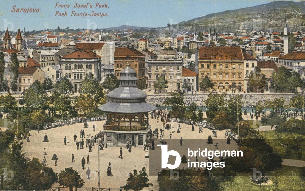 Franz Josef Park, Sarajevo (colour photo)