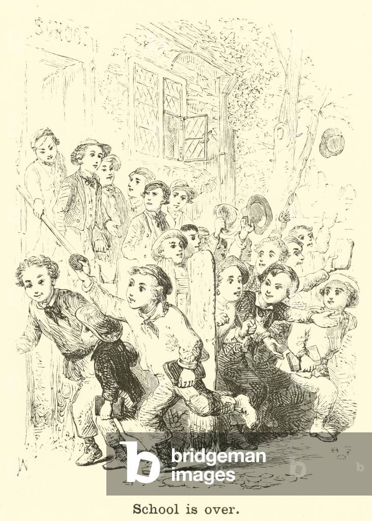 School is over (engraving)