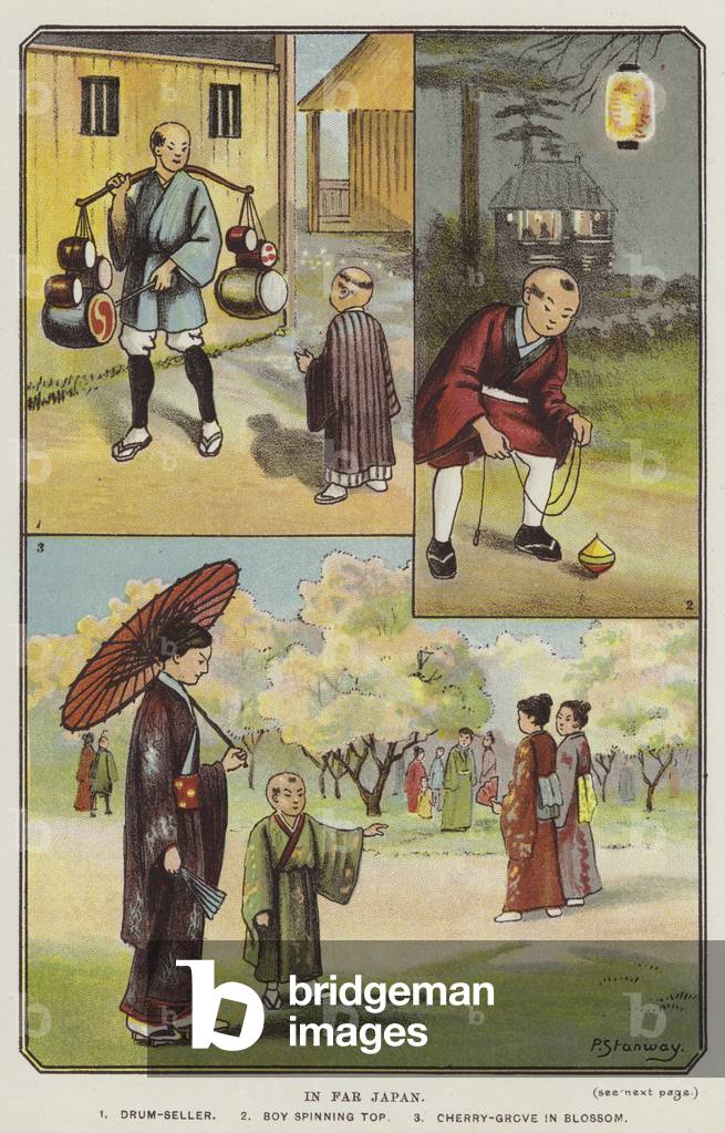 In Far Japan (colour litho)
