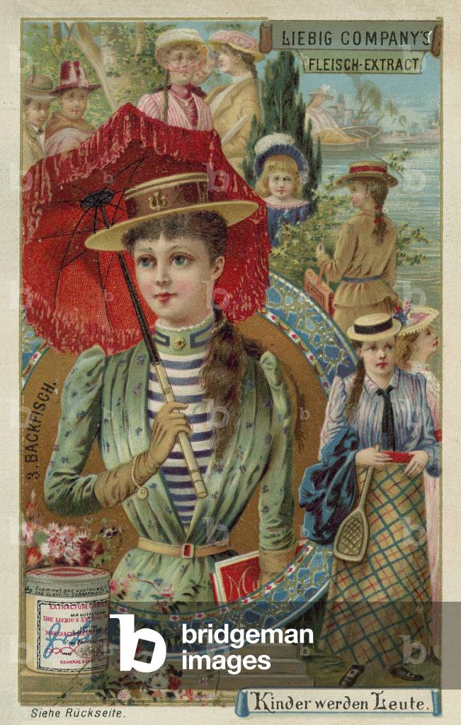 Teenage girl (chromolitho)