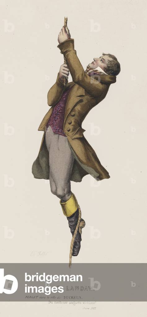 Le Landaw, Scene XVIII (coloured engraving)