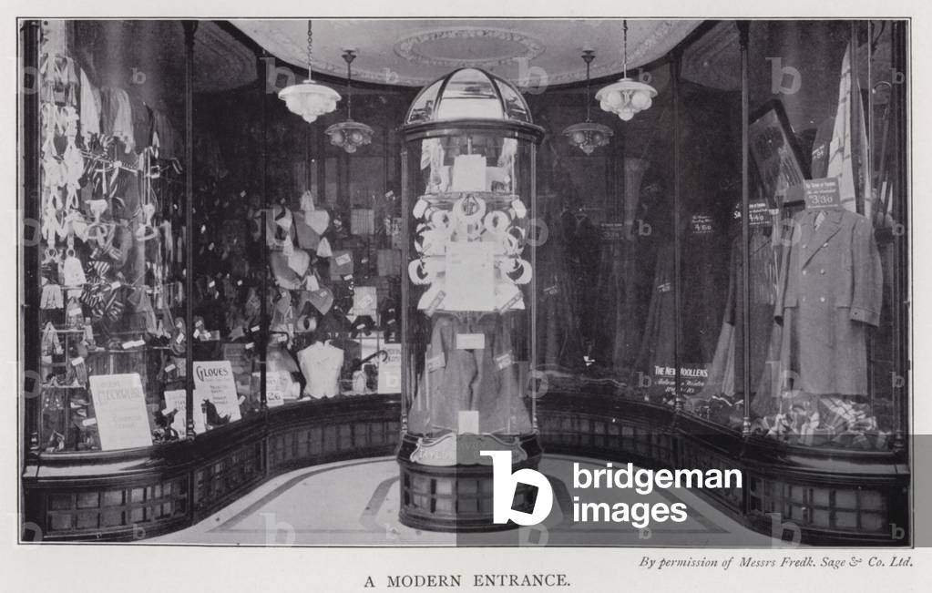 A modern entrance (b/w photo)