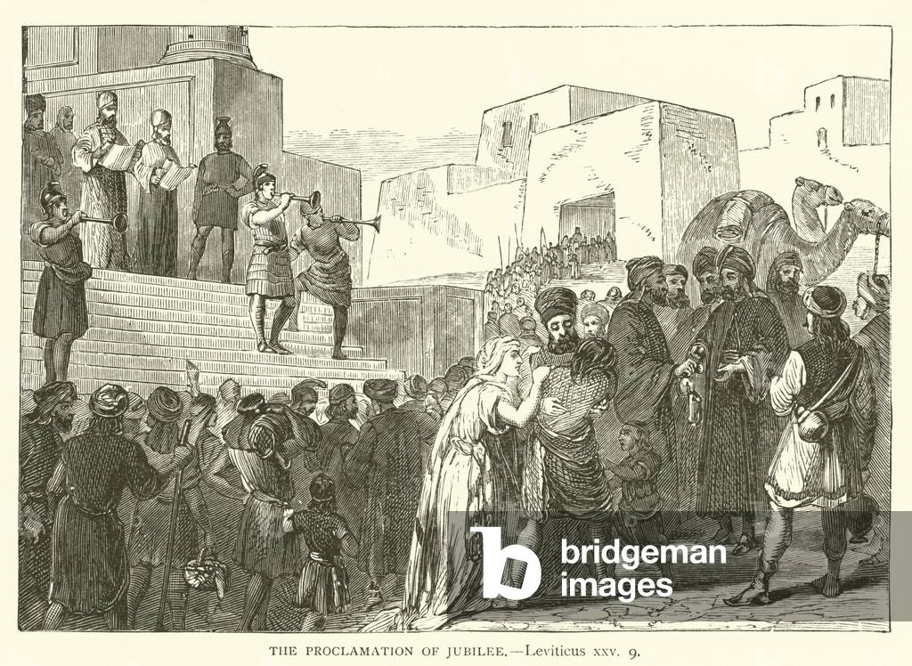 The Proclamation of Jubilee, Leviticus, xxv, 9 (engraving)