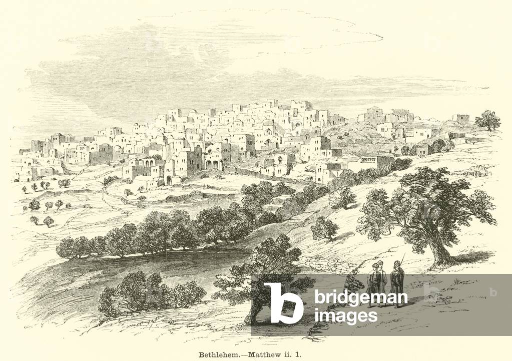 Bethlehem, Matthew, ii, 1 (engraving)