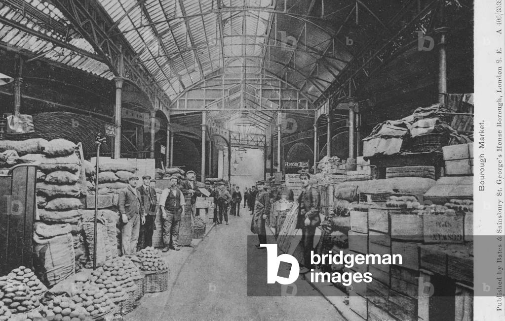Borough Market, London (b/w photo)