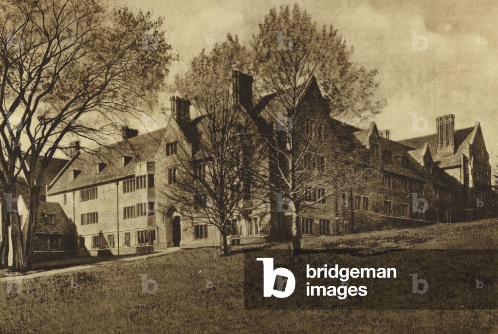 Princeton University: 1903 Dormitory (b/w photo)