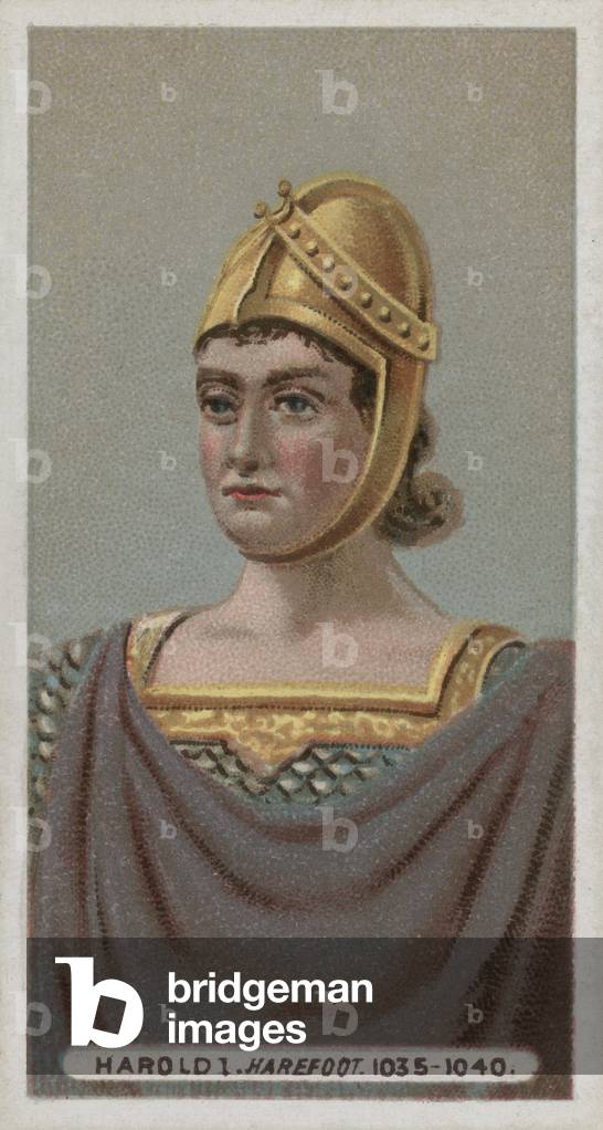 King Harold I, Harefoot (chromolitho)