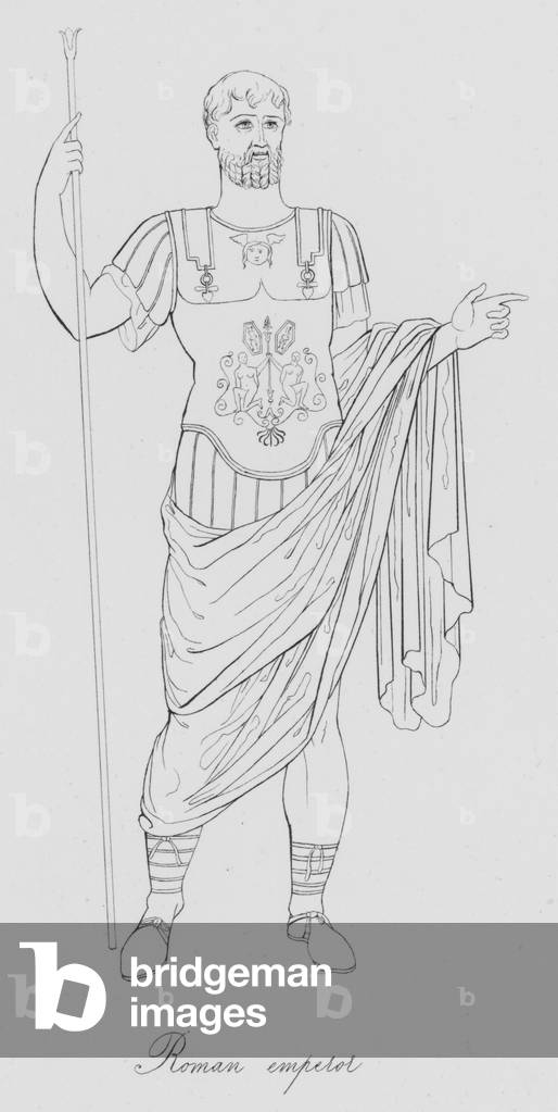 Roman emperor (engraving)