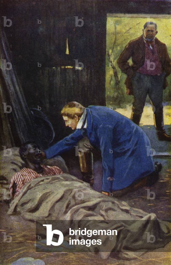 Illustration for Uncle Tom's Cabin by Harriet Beecher Stowe (colour litho)