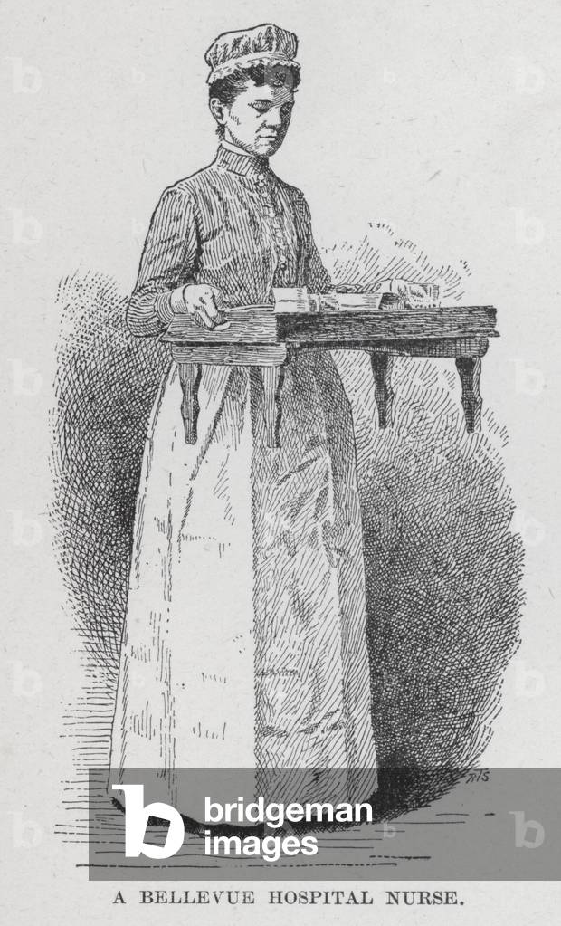 A Bellevue Hospital Nurse (litho)