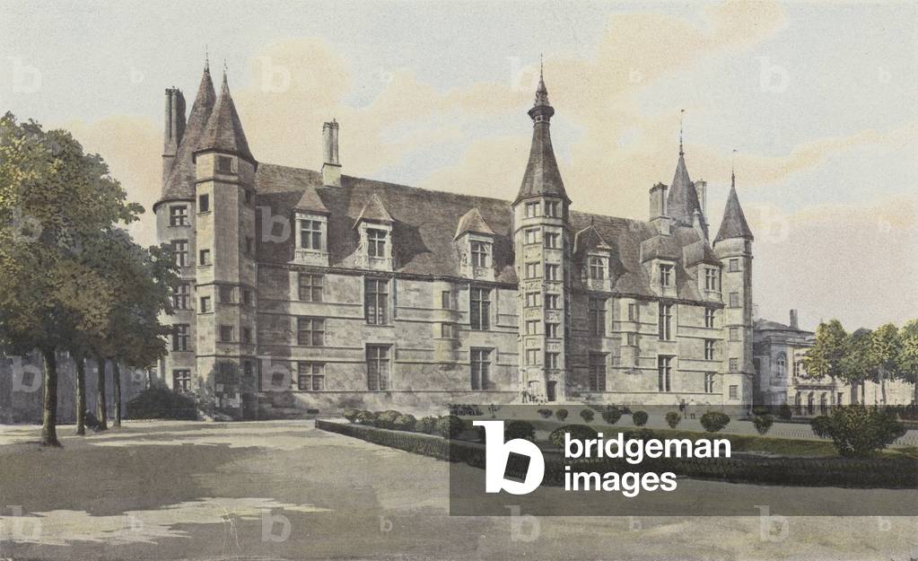 Nevers, Ancien Chateau Ducal, Facade S (colour photo)