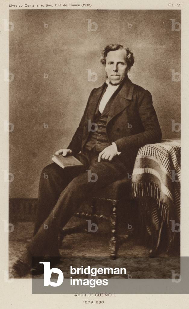 Achhille Guenee, French entomologist (b/w photo)