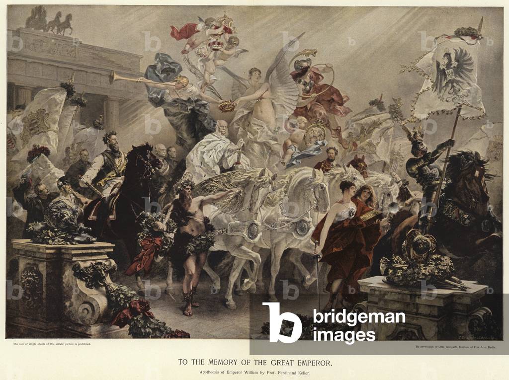 To the memory of the Great Emperor (colour litho)