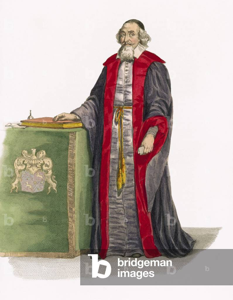 Mathieu Mole (coloured engraving)