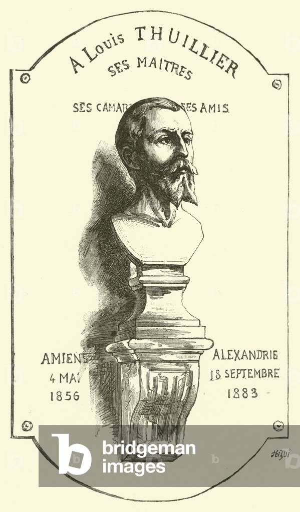 A Louis Thuillier ses maitres (engraving)