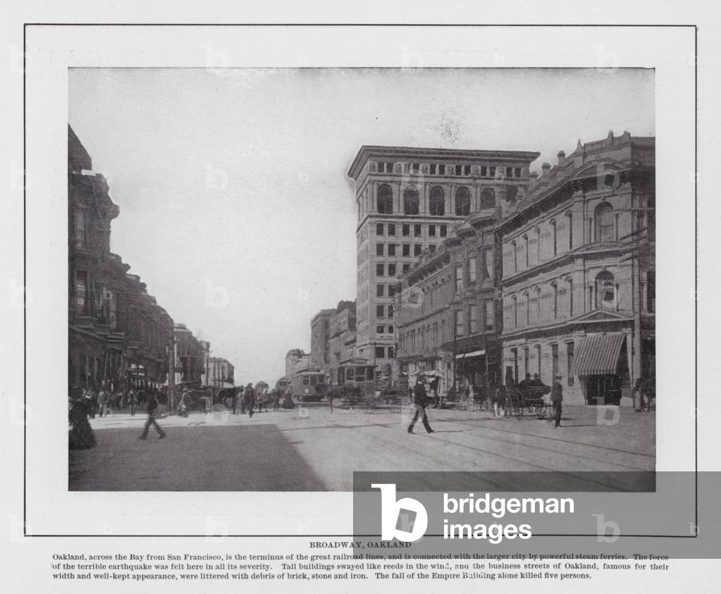 San Francisco: Broadway, Oakland (b/w photo)