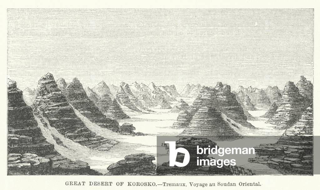Great Desert of Korosko (engraving)