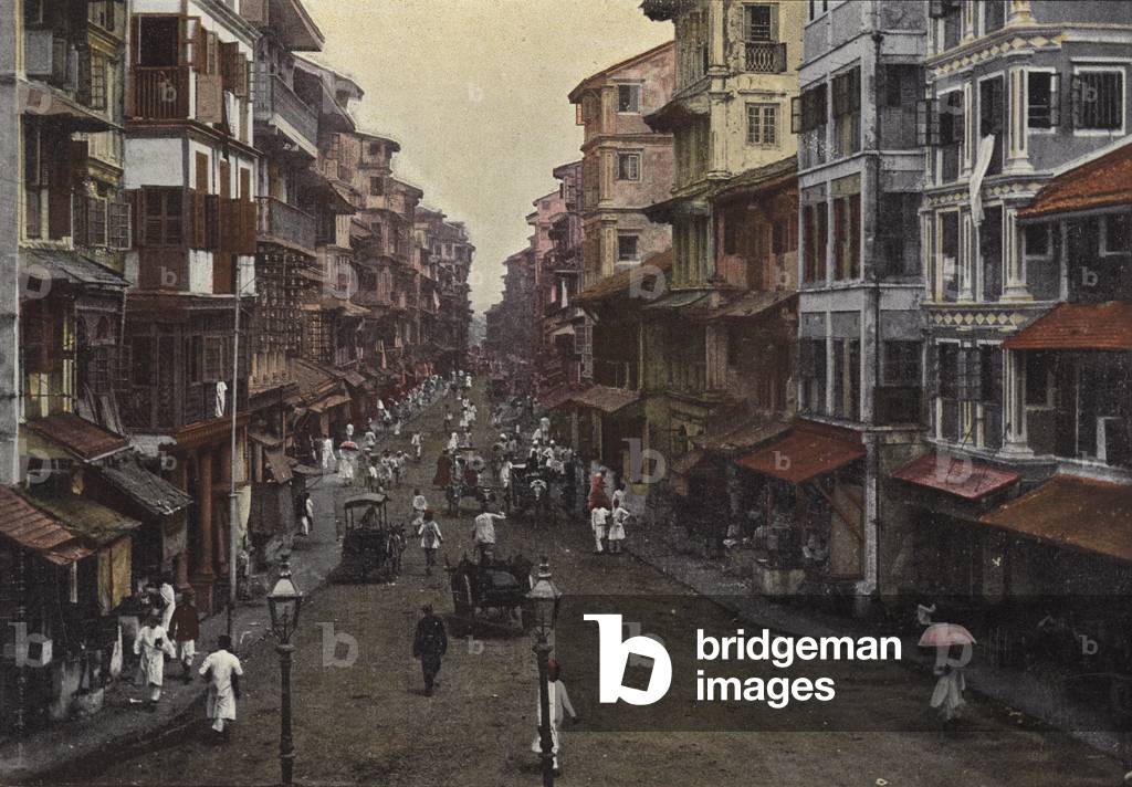Bombay, Une Rue Dans La Forteresse (colour photo)