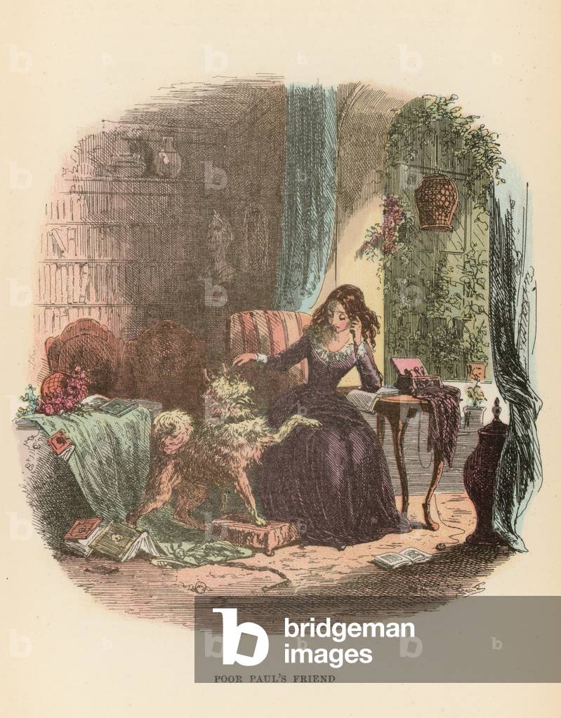 Illustration for Dombey and Son (colour litho)