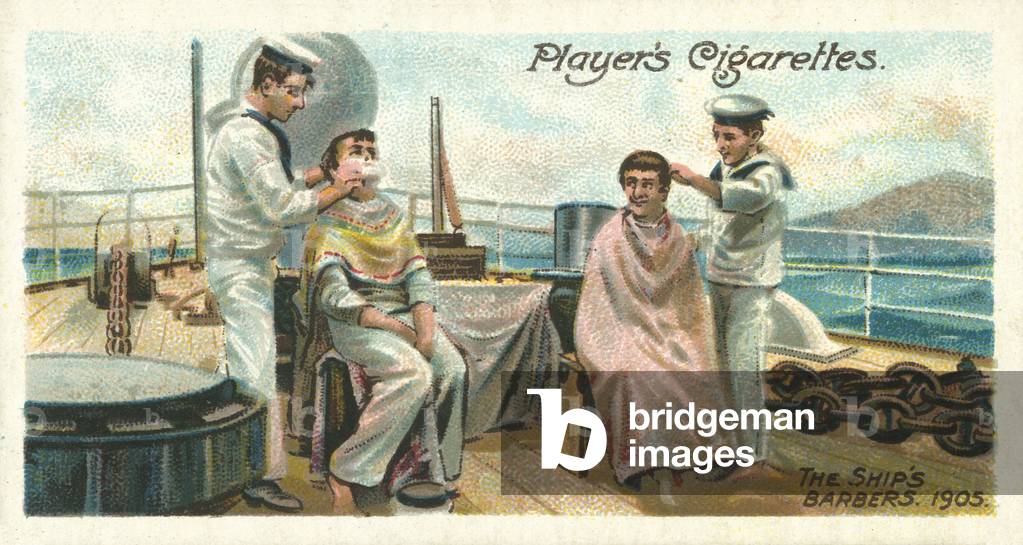 The Ship's barbers, 1905 (chromolitho)