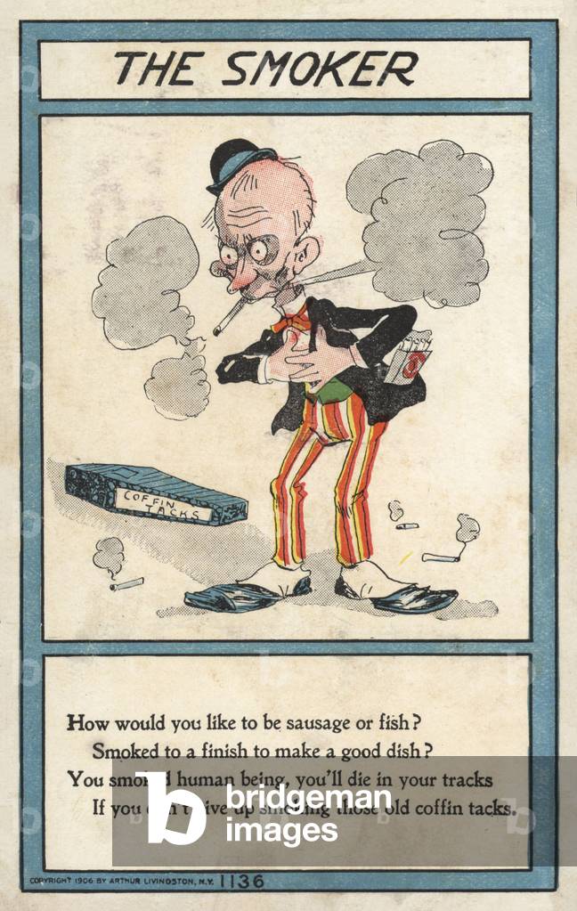 The Smoker (colour litho)
