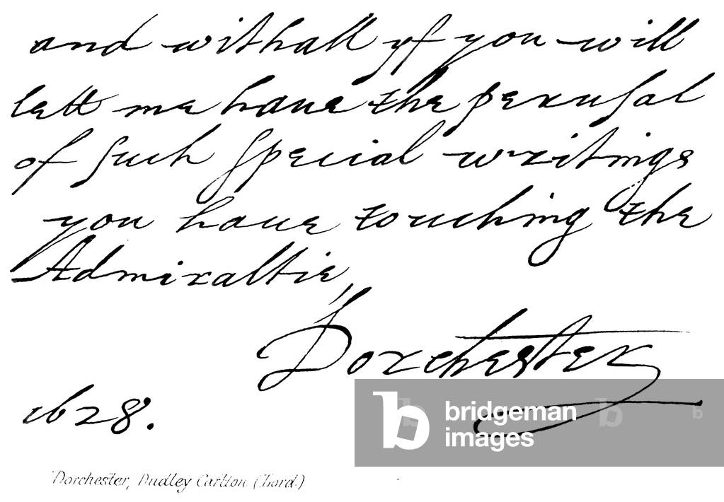 Dorchester, Dudley, Carlton (Lord) (engraving)