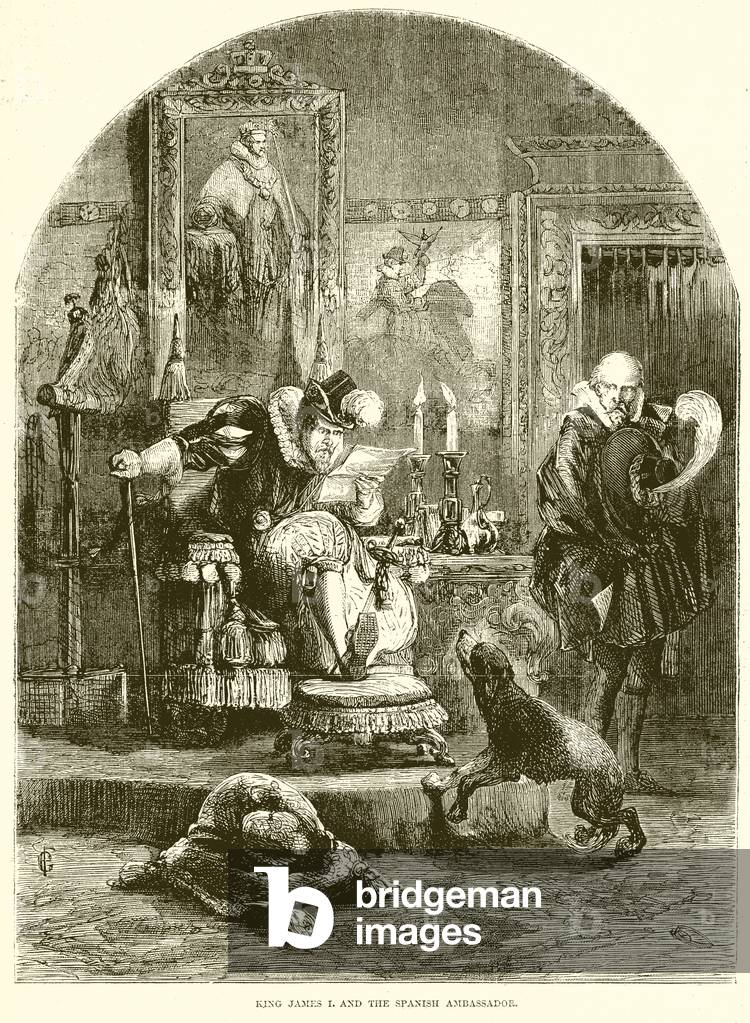 King James I. and the Spanish Ambassador (engraving)