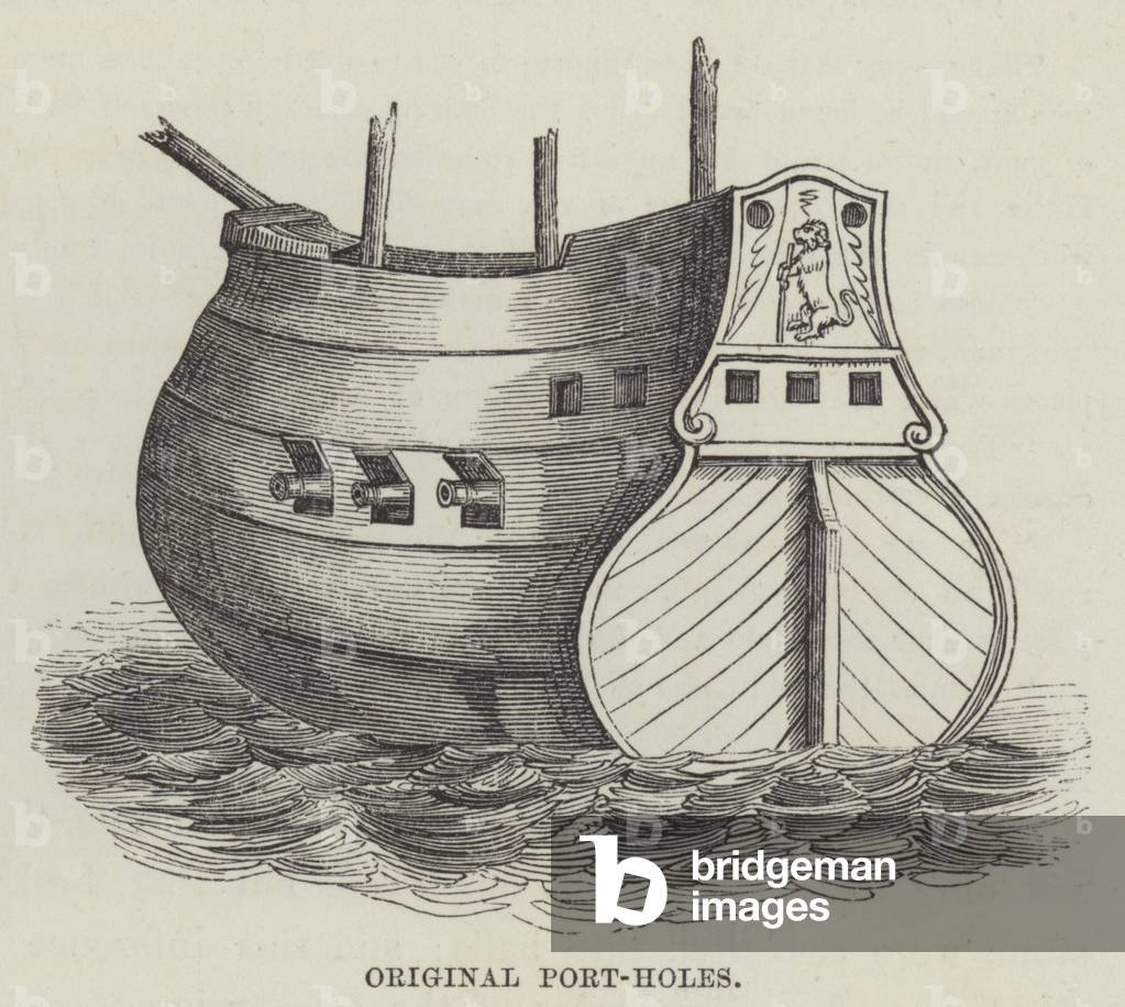 Original port-holes (engraving)