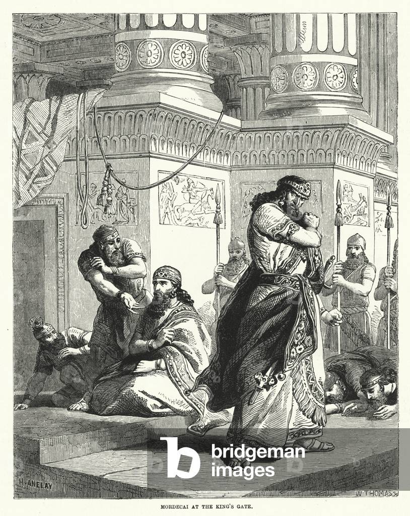 Mordecai at the King's Gate (engraving)