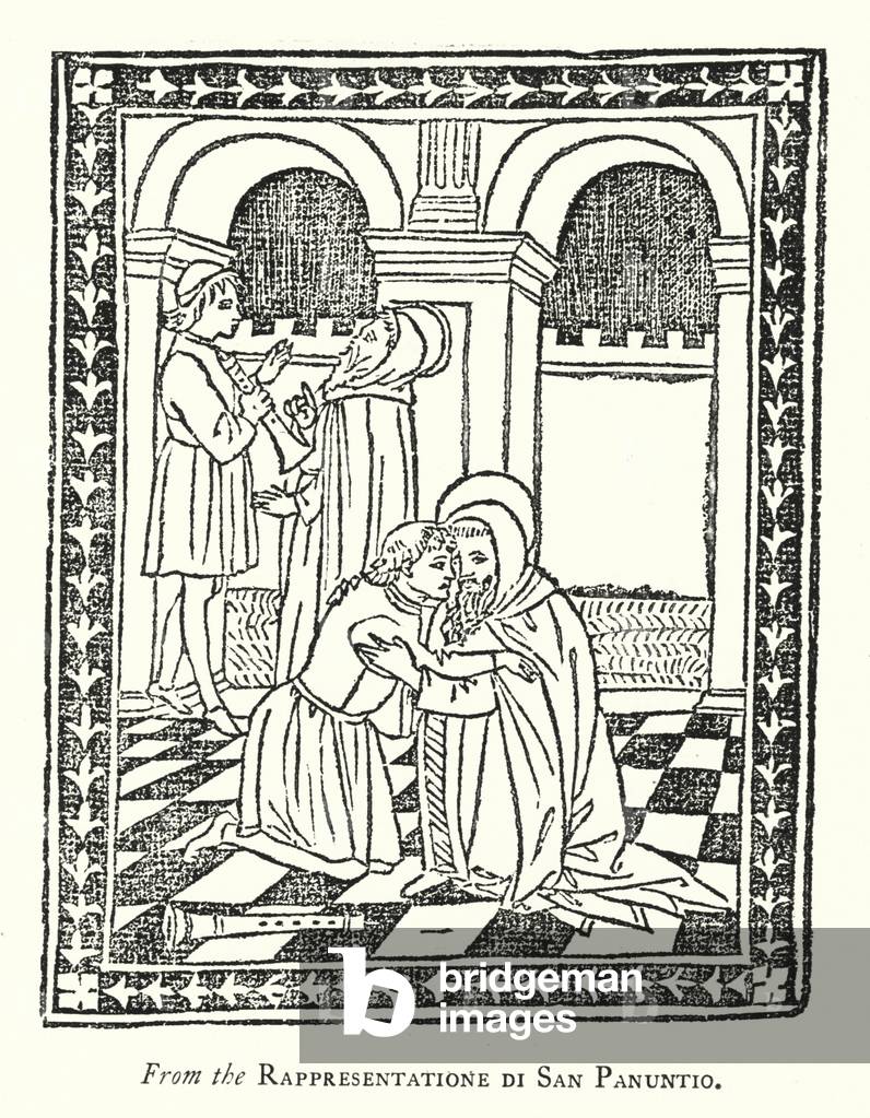 From the Rappresentatione di San Panuntio (engraving)