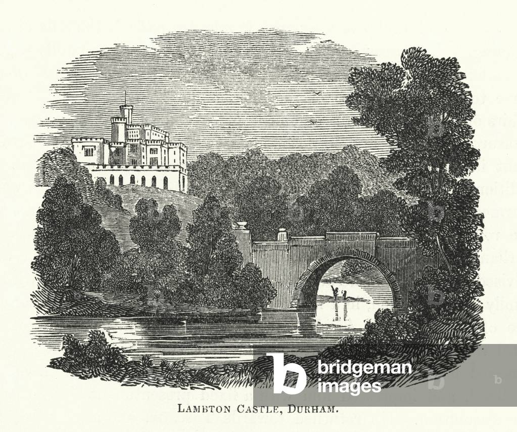 Lambton Castle, Durham (engraving)