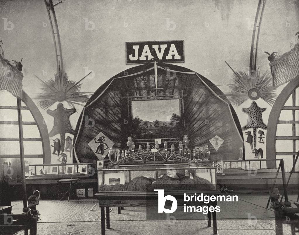 Java's Quaint Exhibit (b/w photo)