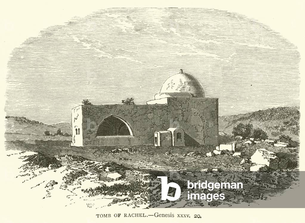 Tomb of Rachel, Genesis, xxxv, 20 (engraving)