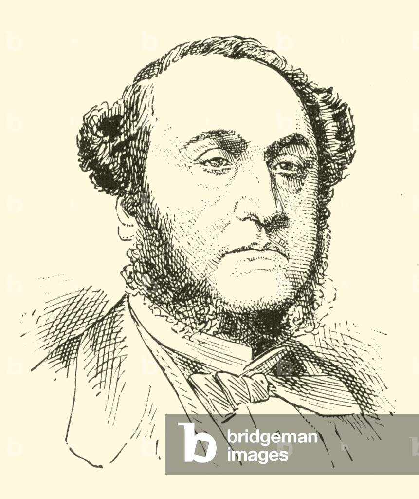 Sir Michael Costa, 1807-1884 (engraving)