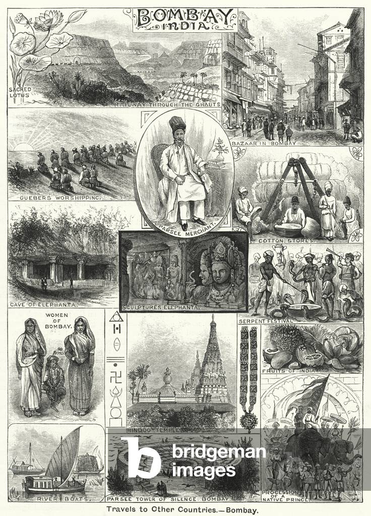 Bombay, India (engraving)