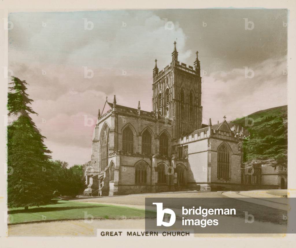Great Malvern Church (coloured photo)