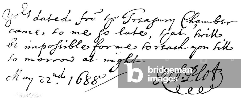 Dr Robert Plot (engraving)