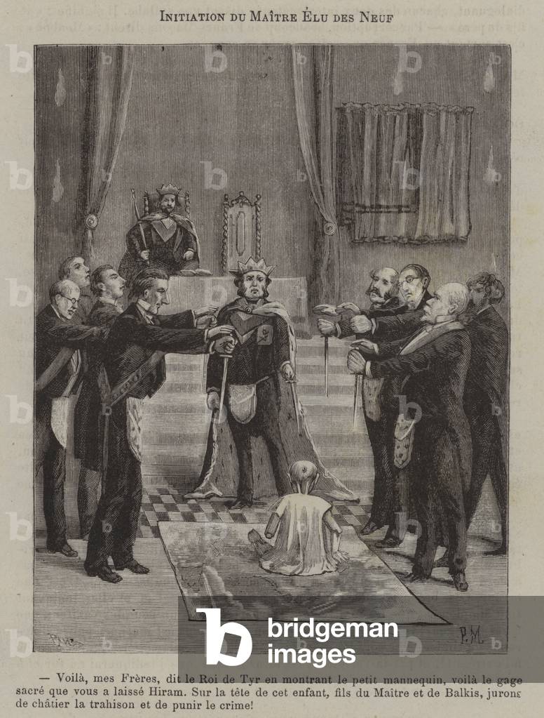 Initiation of an Elect of the Nine (engraving)