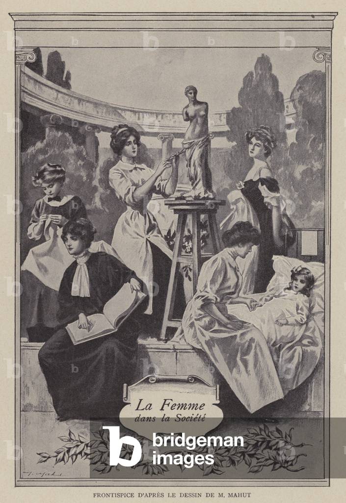 Woman in society (litho)