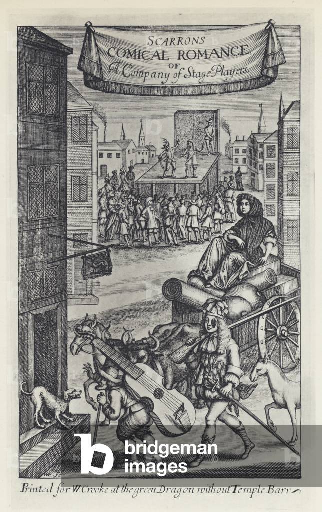 P Scarron, Comical Romance, J C for W Crooke 1676 (b/w photo)