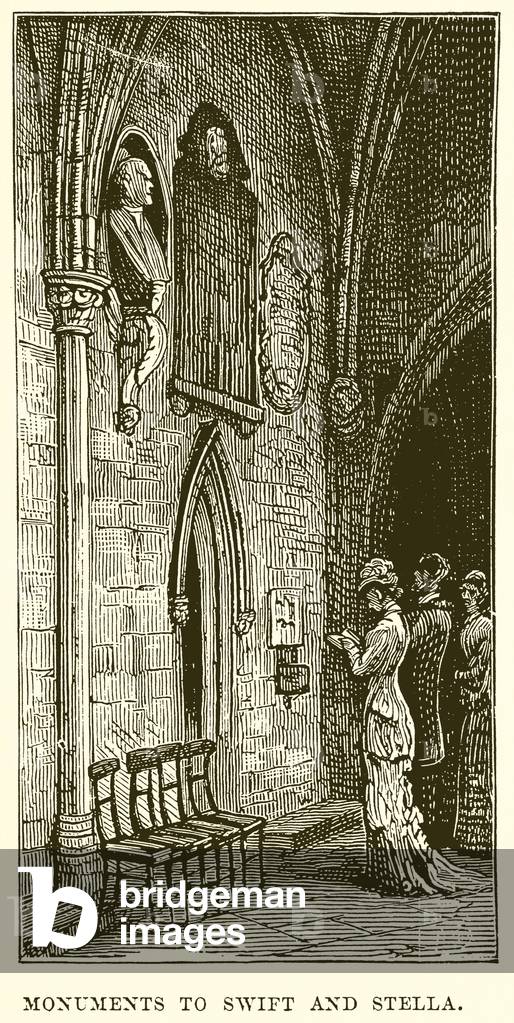 Monuments to Swift and Stella (engraving)