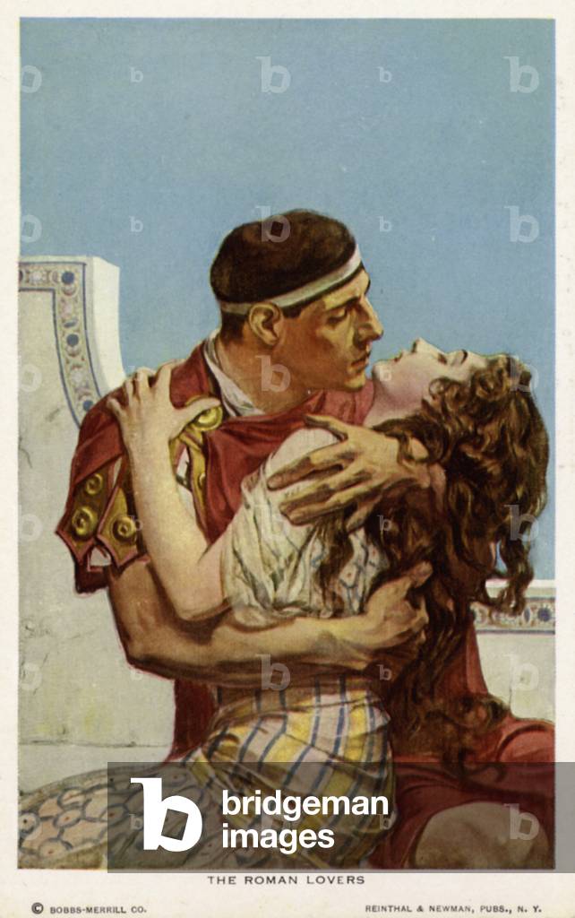 Roman lovers (colour litho)