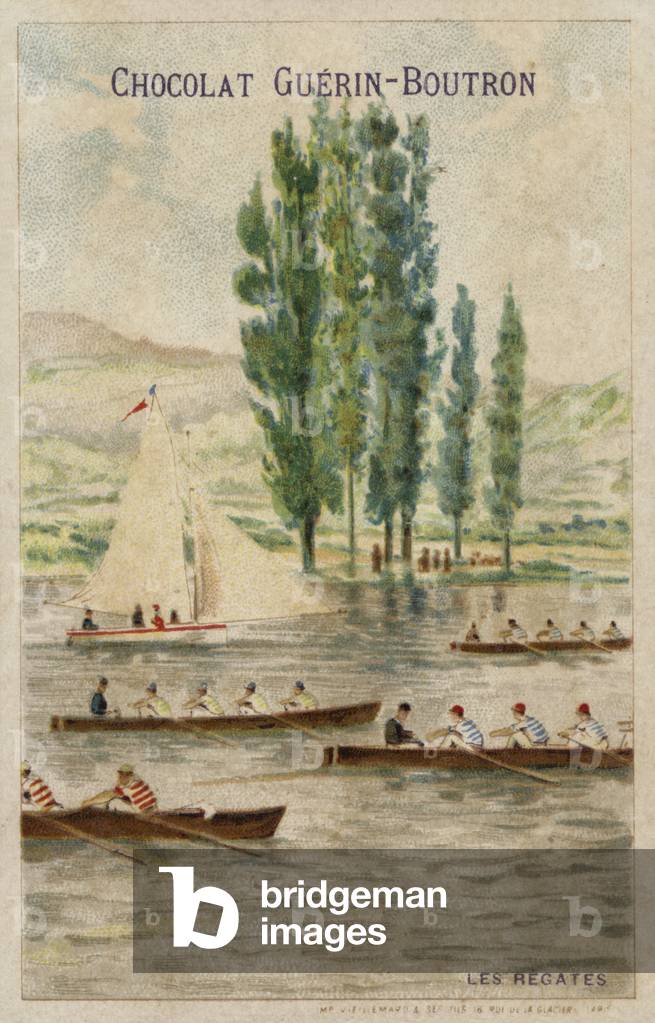 Rowing regatta (chromolitho)