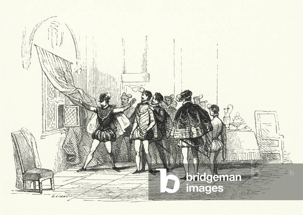 Illustration for Les Huguenots by Giacomo Meyerbeer (engraving)