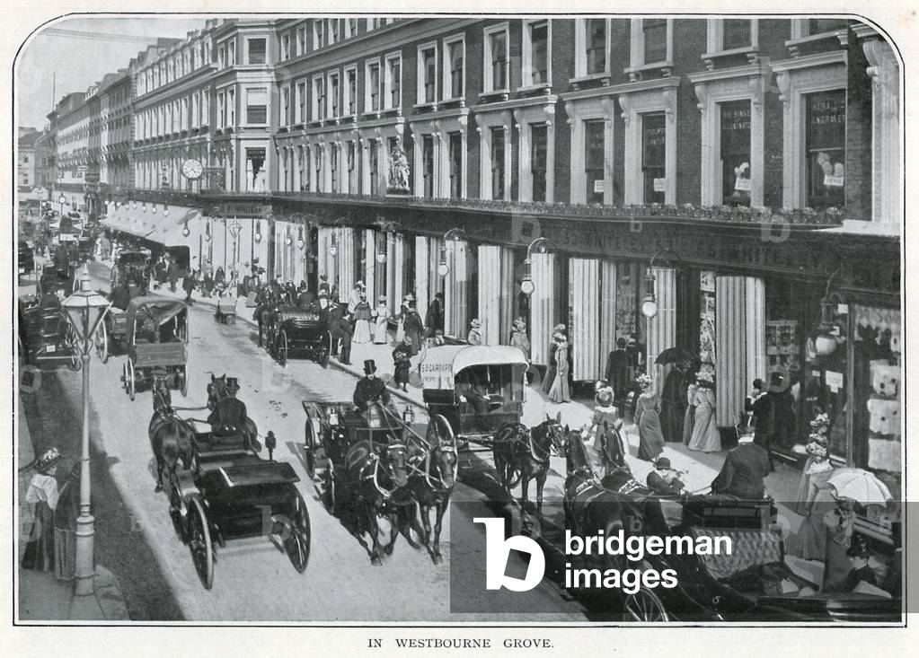 In Westbourne Grove (b/w photo)