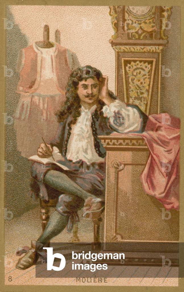 Moliere, French playwright and actor (chromolitho)