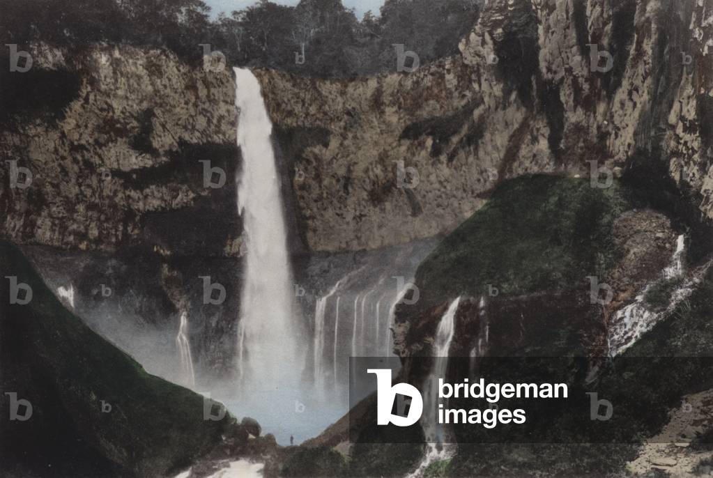 Japan, c.1912: Kegon Fall, Nikko (photo)