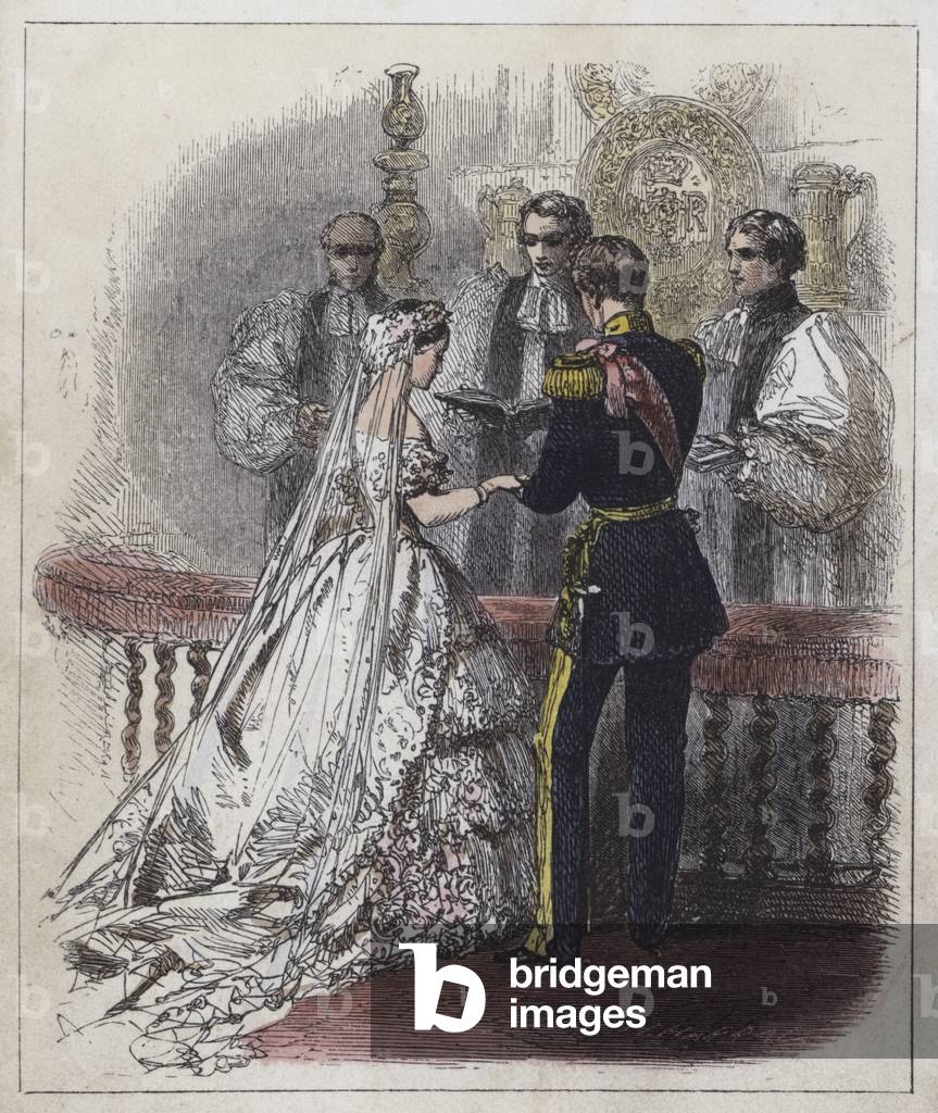 Marriage of the Princess Royal (coloured engraving)
